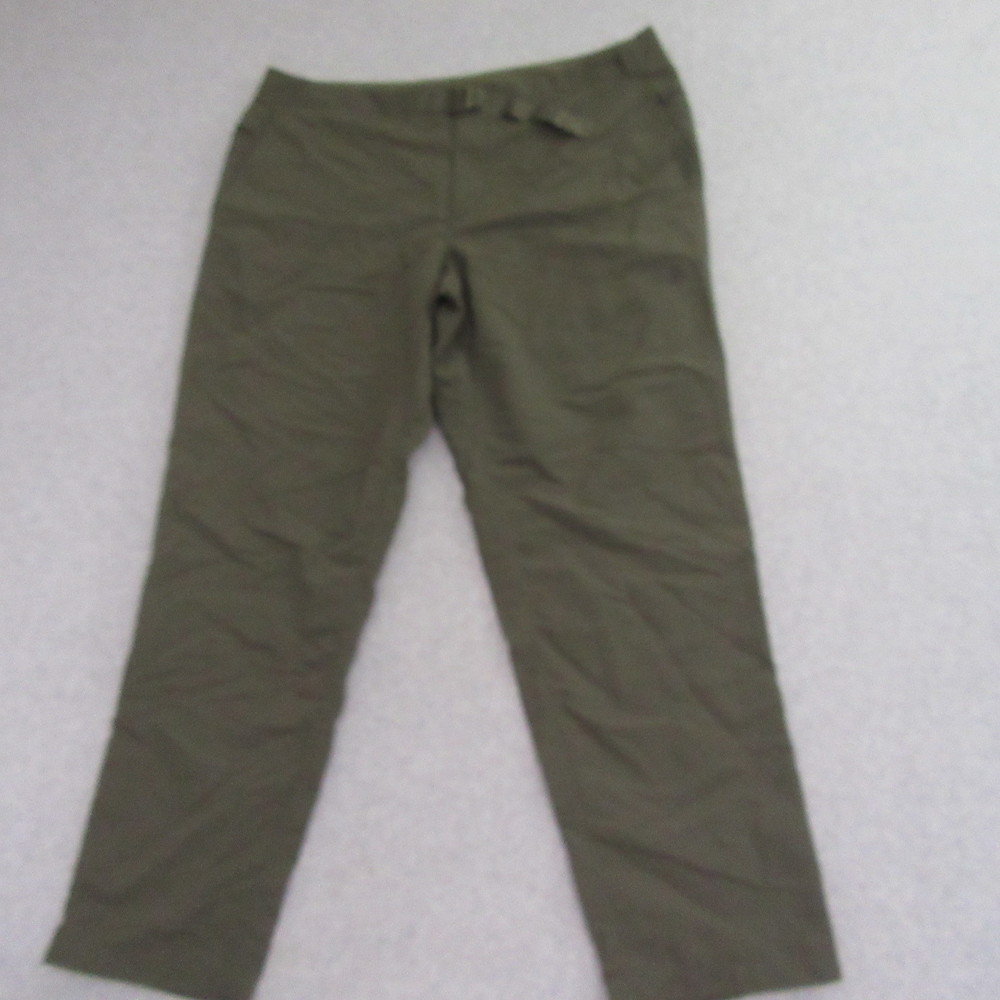 The North Face Mens Pants 40 x 31 Paramount Trail Green Belted Waist 100%